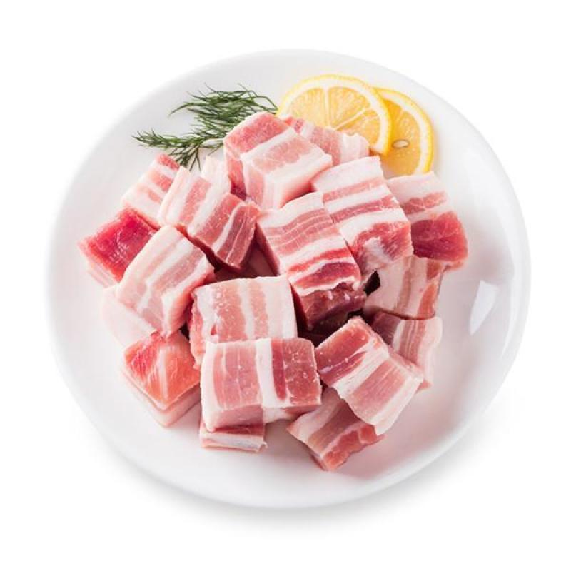 冷冻新鲜五花肉五花肉丁猪肉块五花肉片20斤食堂快