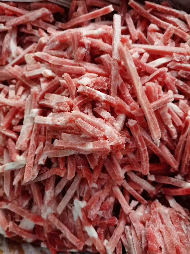 【冻猪肉】四号精肉丝一箱二十斤价格便宜欢迎咨询