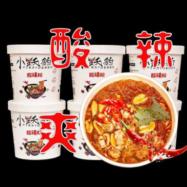 小跃豹酸辣粉正宗红薯粉即食速食品方便米线