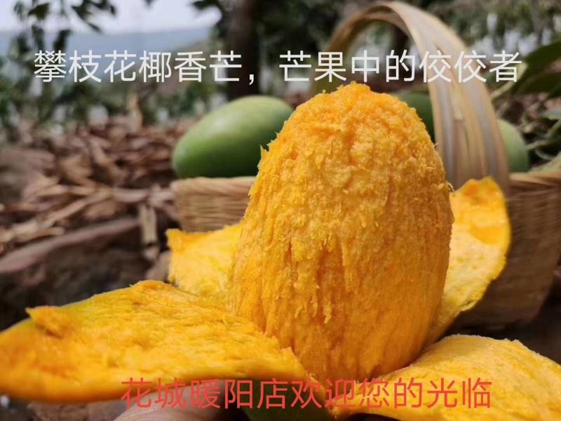 攀枝花芒果大脸芒果椰香凯特苹果芒金煌芒果凯特芒果黄袋