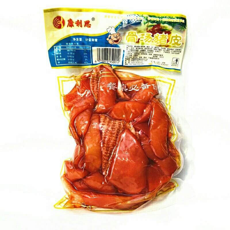 骨汤猪皮速食熟猪皮五香冻即食