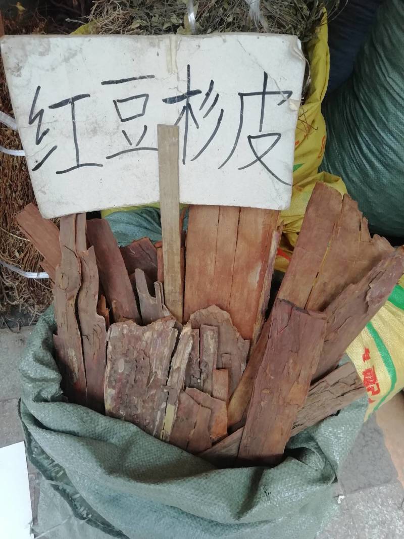 野生红豆皮，红杉皮，批发加零售