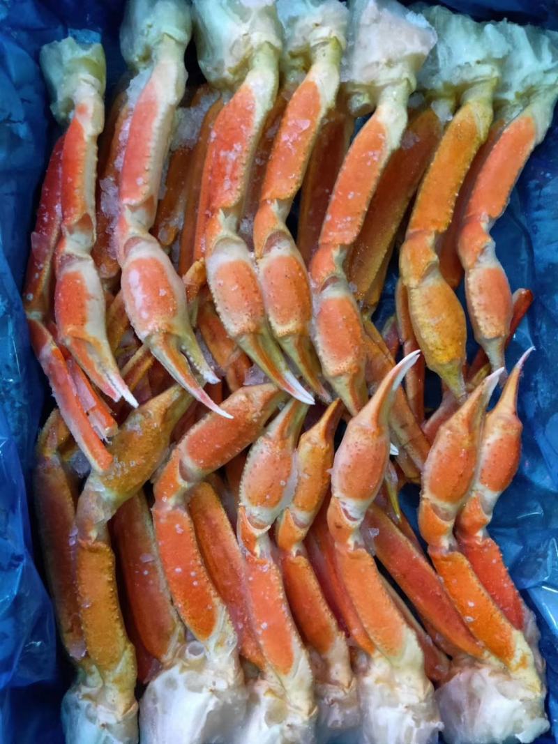 蟹脚。自助餐食材，雪蟹脚，一件10斤,2L.3L.4L