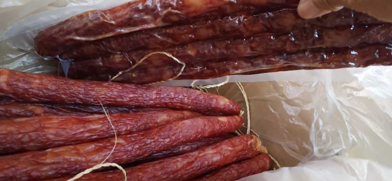 纯肉麻辣香肠干度好50斤1件适合超市专卖店景区常年批发