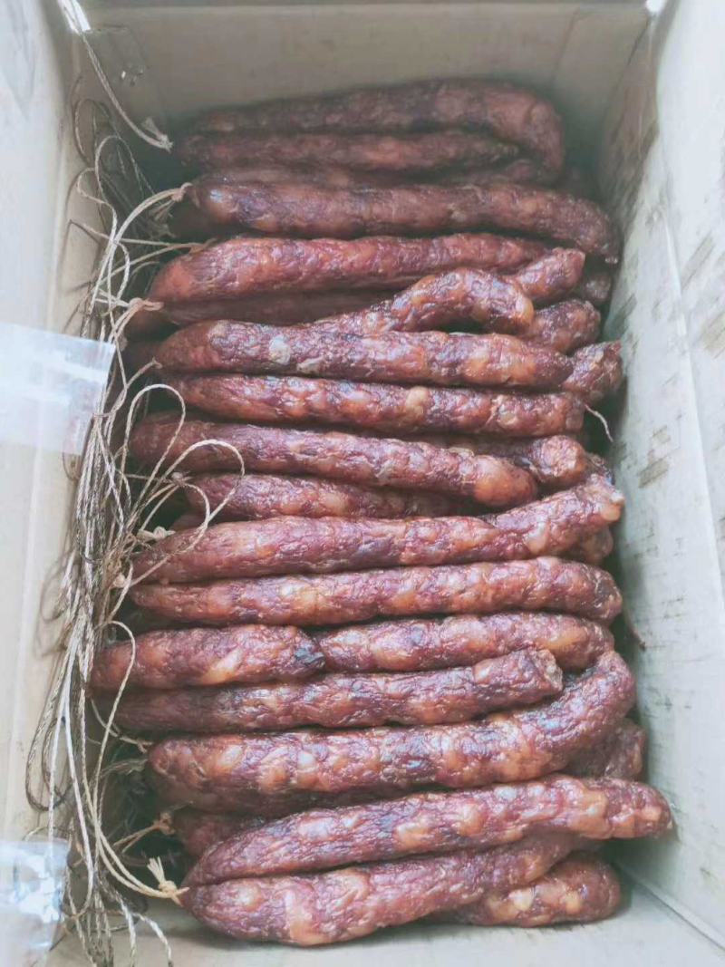 纯肉麻辣香肠干度好50斤1件适合超市专卖店景区常年批发