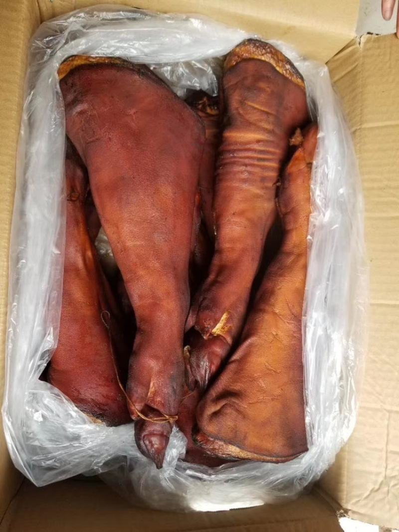 跑江湖地摊腊猪蹄真宗农家腊猪蹄一件30斤地摊火爆产品