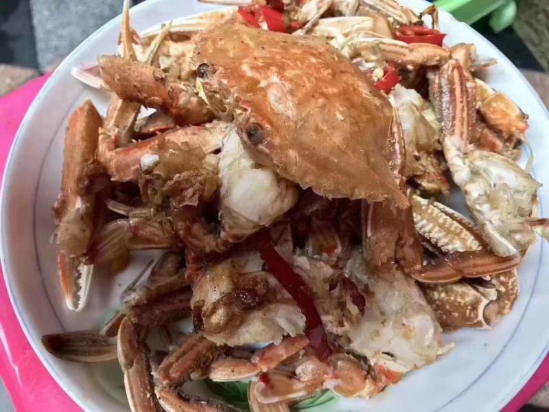 扁蟹(梭子蟹)，肉蟹，花盖蟹，石头蟹，小件试样8斤1件