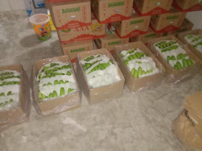 越南精品基地香蕉净重二十三斤三十八元一件