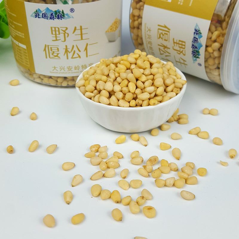 松仁野生松仁原味无添加大兴安岭仁偃松仁马尾松仁500g