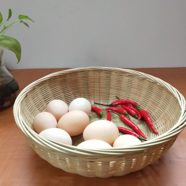 竹编竹制品纯手工竹编水果篮馒头篮