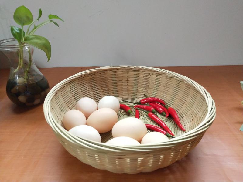 竹编竹制品纯手工竹编水果篮馒头篮