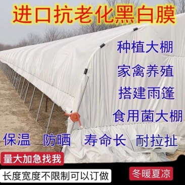 黑白膜，大棚，养鸡棚，家用防晒