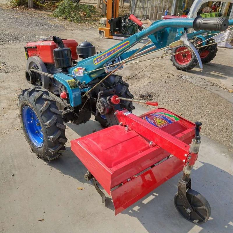 【厂家直销】水田用手扶拖拉机手扶拖拉机带动开沟机