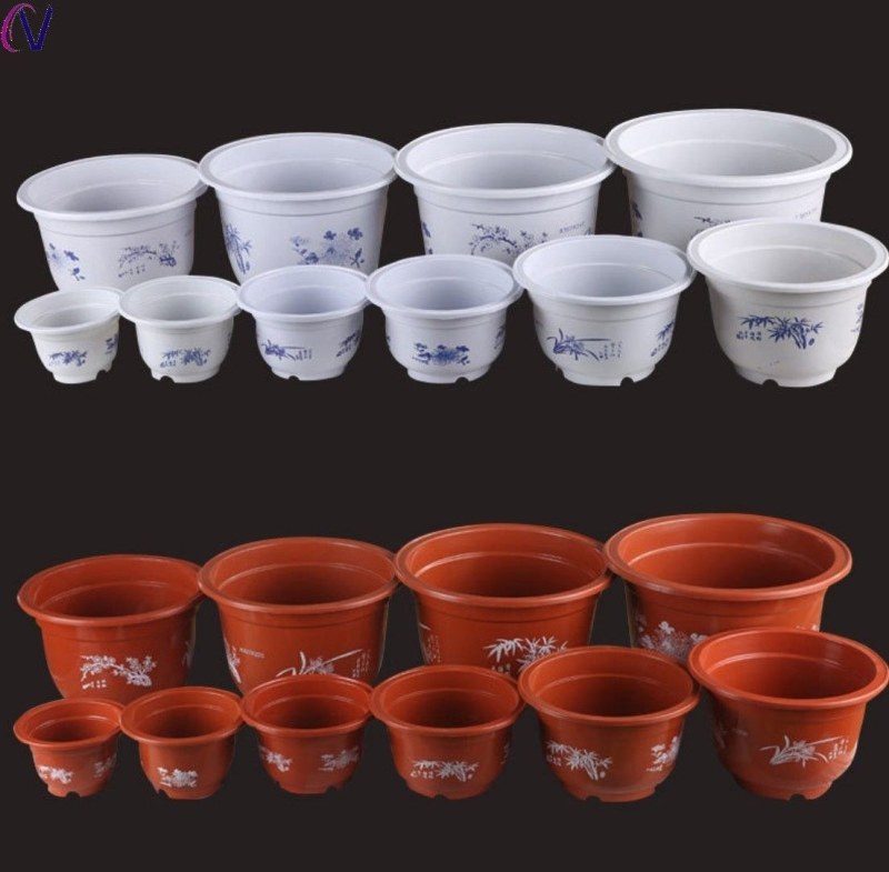 花盆白色红色塑料花盆大号加厚绿萝花盆绿植盆栽花盆仿陶瓷