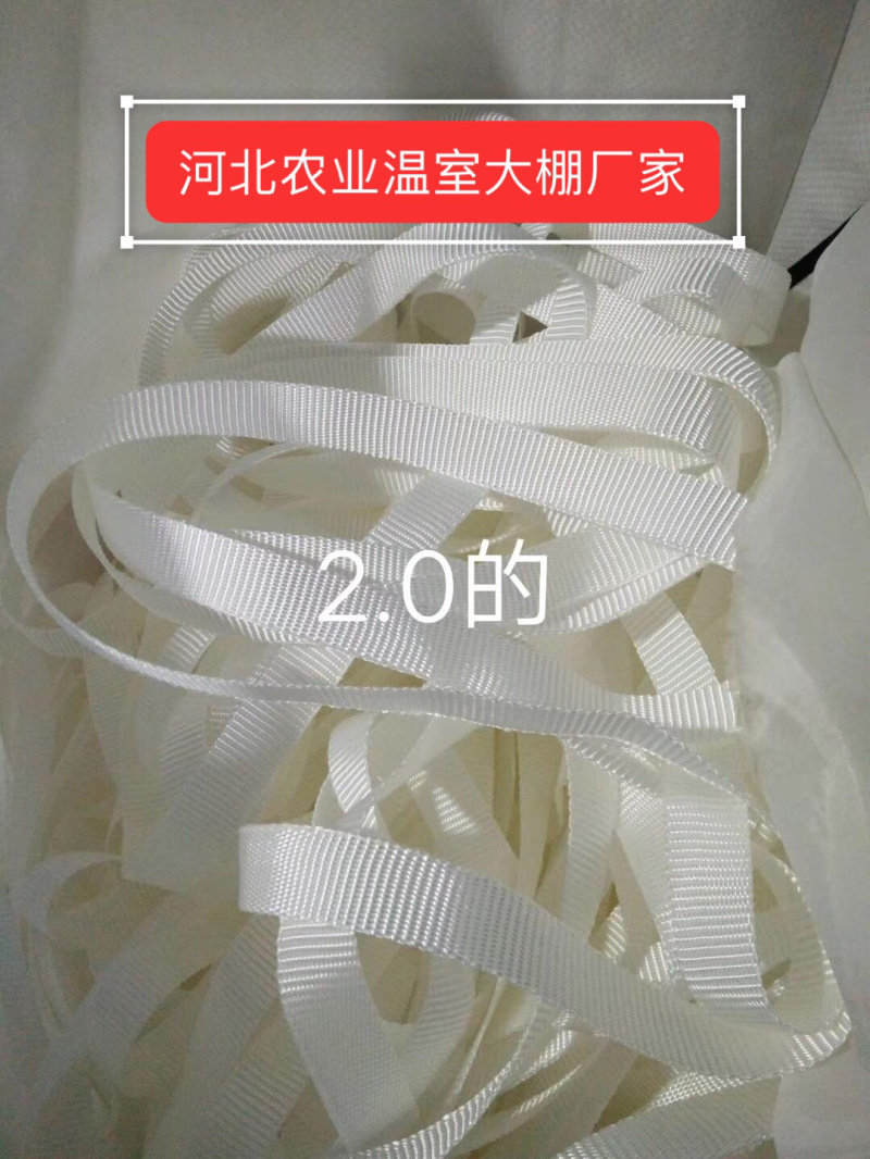 大棚配件压膜带抗老化加密加厚高强丝压膜线白色编织