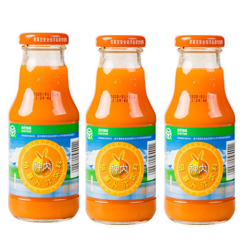 神内胡萝卜汁饮料238ml*12瓶新疆特产食品果蔬汁