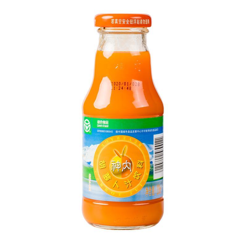 神内胡萝卜汁饮料238ml*12瓶新疆特产食品果蔬汁