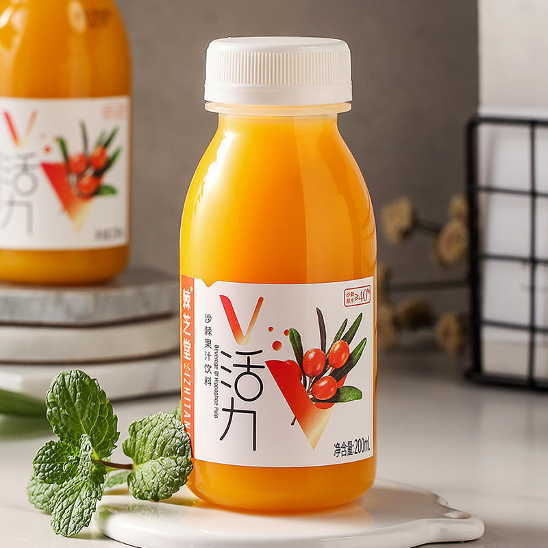 棘芝堂沙棘果汁饮料200ml×10瓶整箱新疆特产阿勒