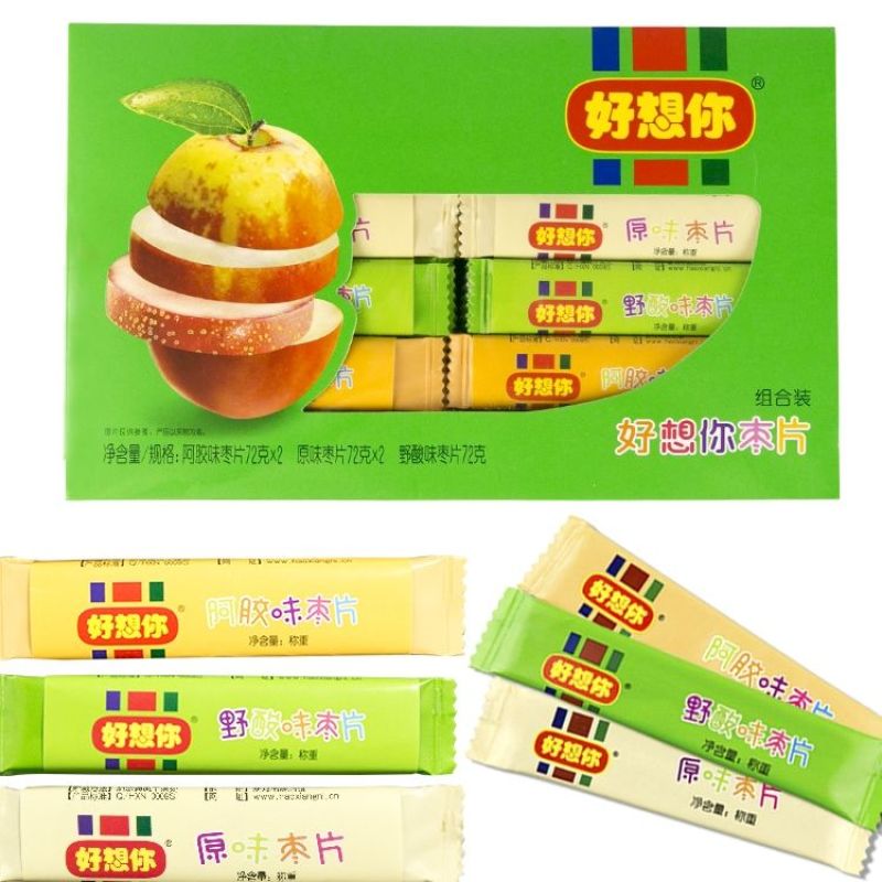 好想你枣片360克组合枣片三种口味混合原味野酸味阿胶味儿