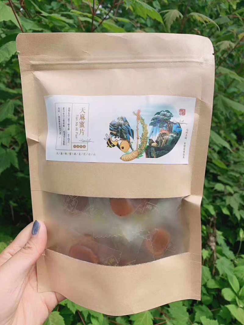 长白山天麻蜜片开袋即食改变传统吃法可当零食吃