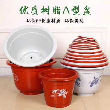 花盆塑料育苗花盆，硬质花盆，红花盆白花盆
