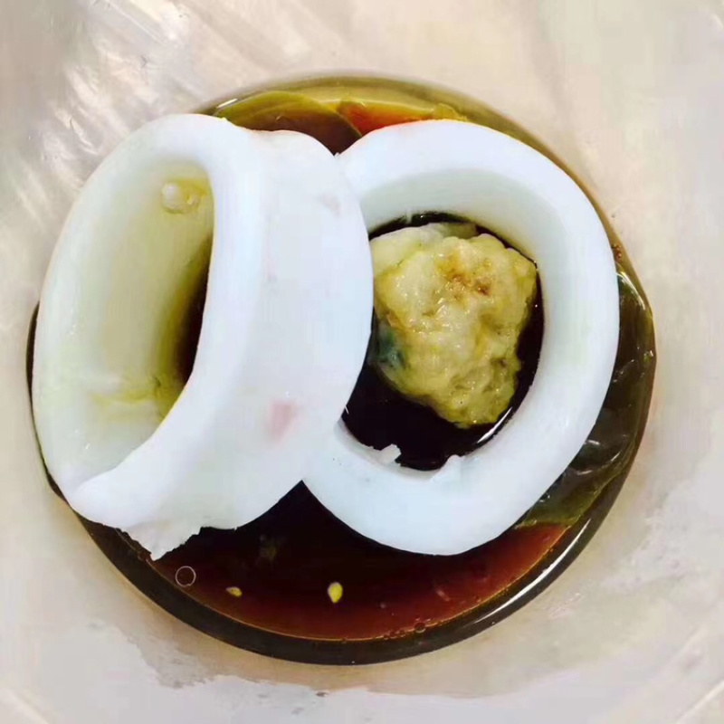手钓鱿鱼食用冰冻可刺身