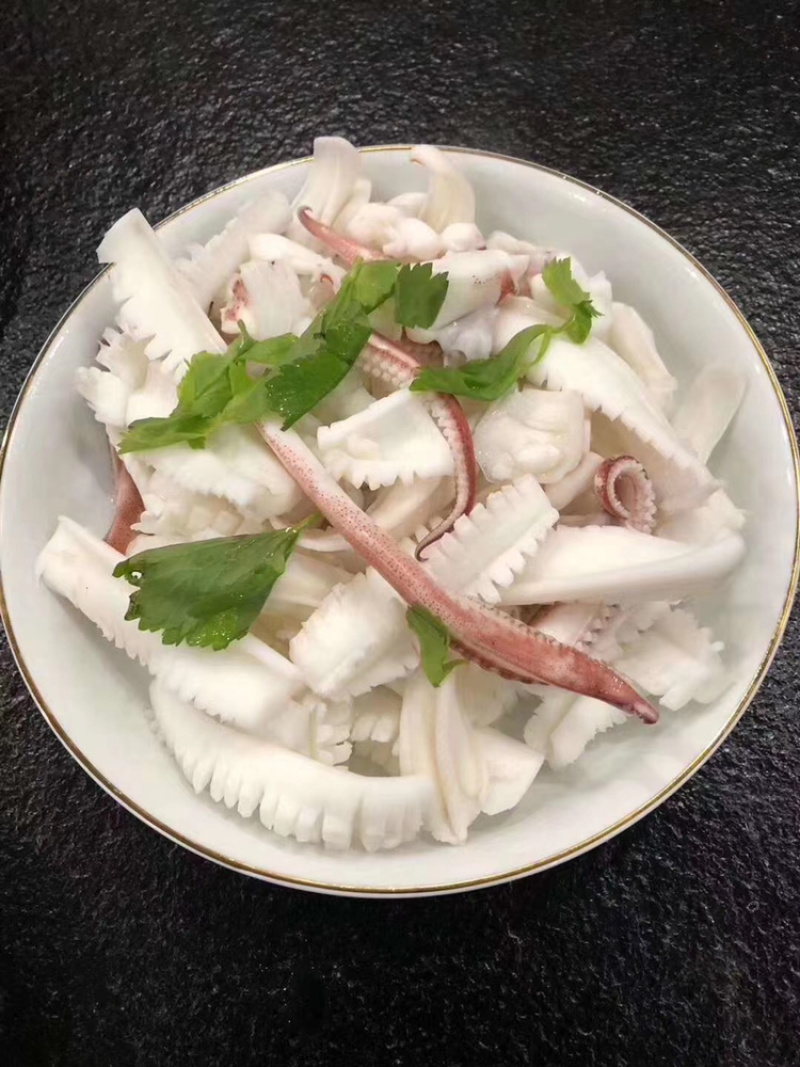 手钓鱿鱼食用冰冻可刺身