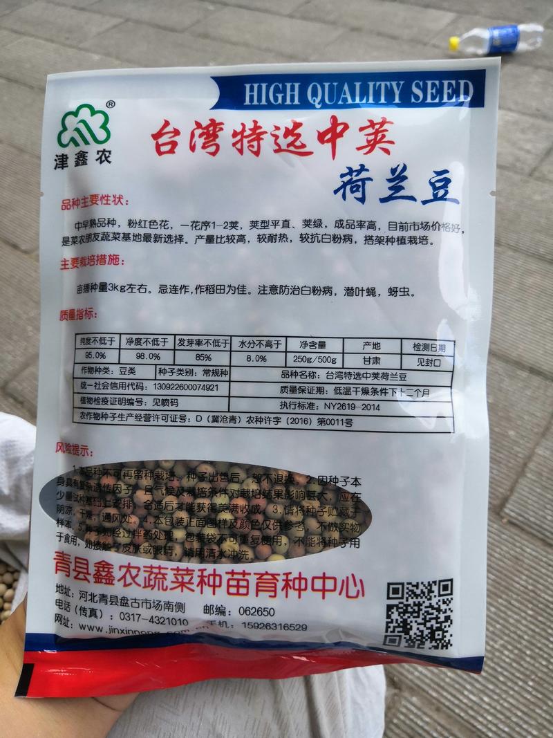 台湾中荚特选荷兰豆种子，鑫农种子种了都说好