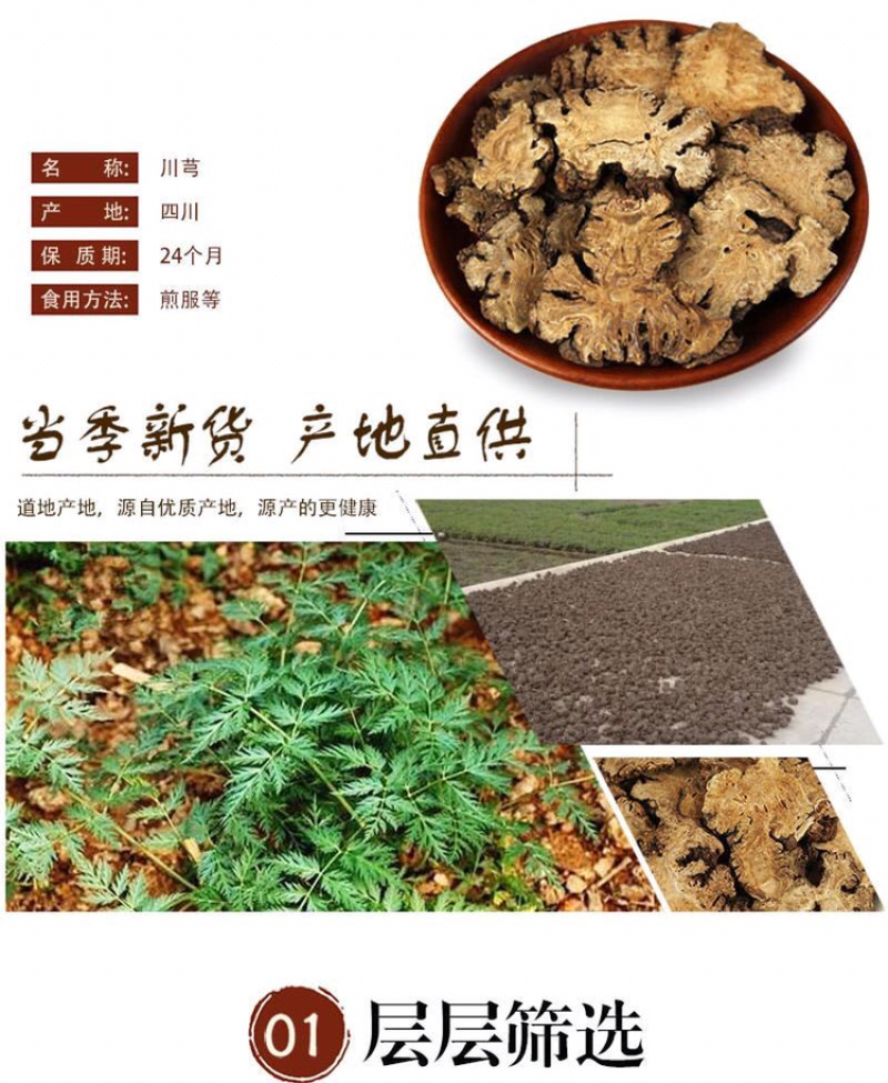 川芎中药材川芎四川正品川芎无硫磺川芎批发