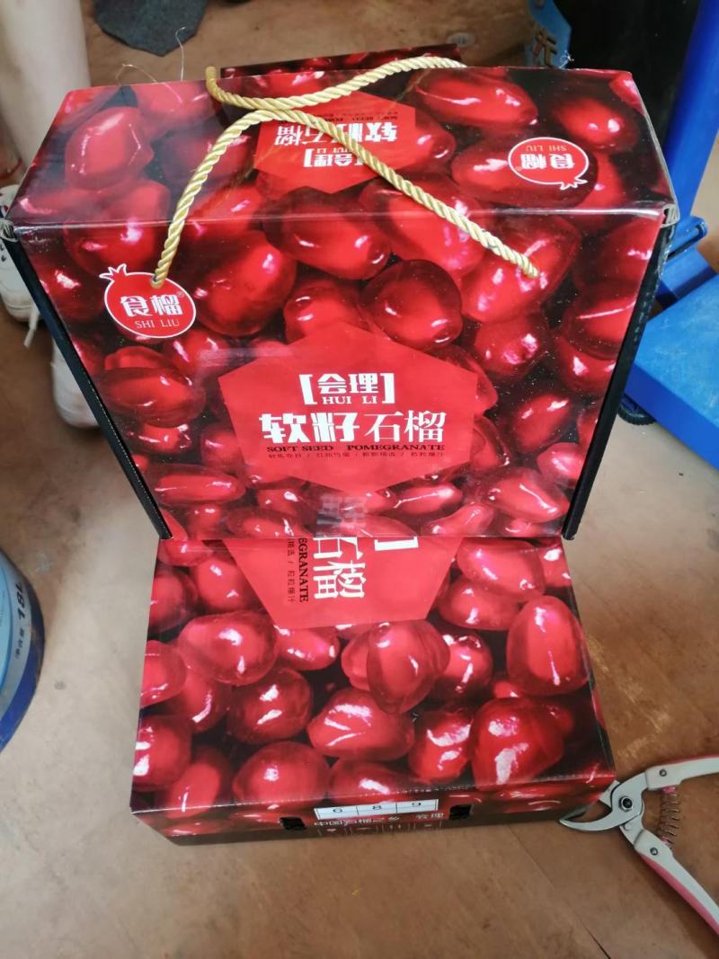 精品会理突尼斯软籽石榴现摘现发皮薄多汁颗粒饱满