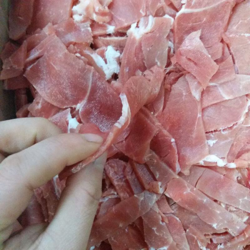 瘦肉片冷冻新鲜肉片精瘦肉片猪肉片瘦肉条整箱20斤
