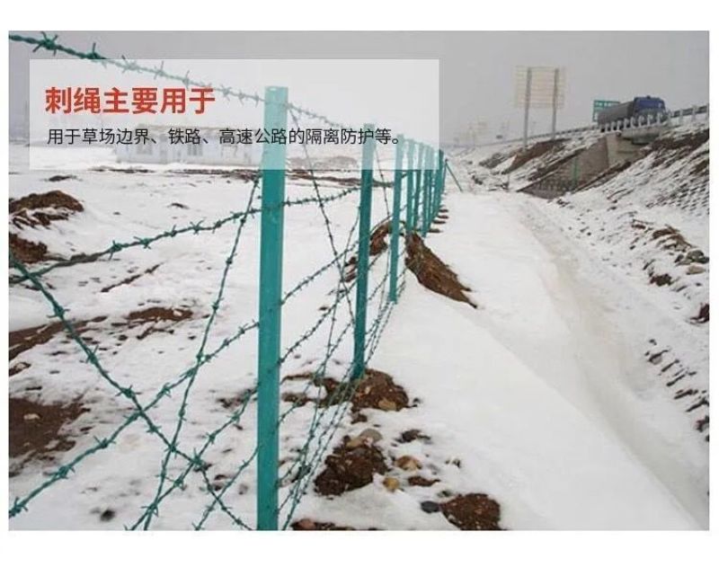 热镀锌刺绳刺线加粗铁丝刺藤防盗防爬圈山圈地养殖防护
