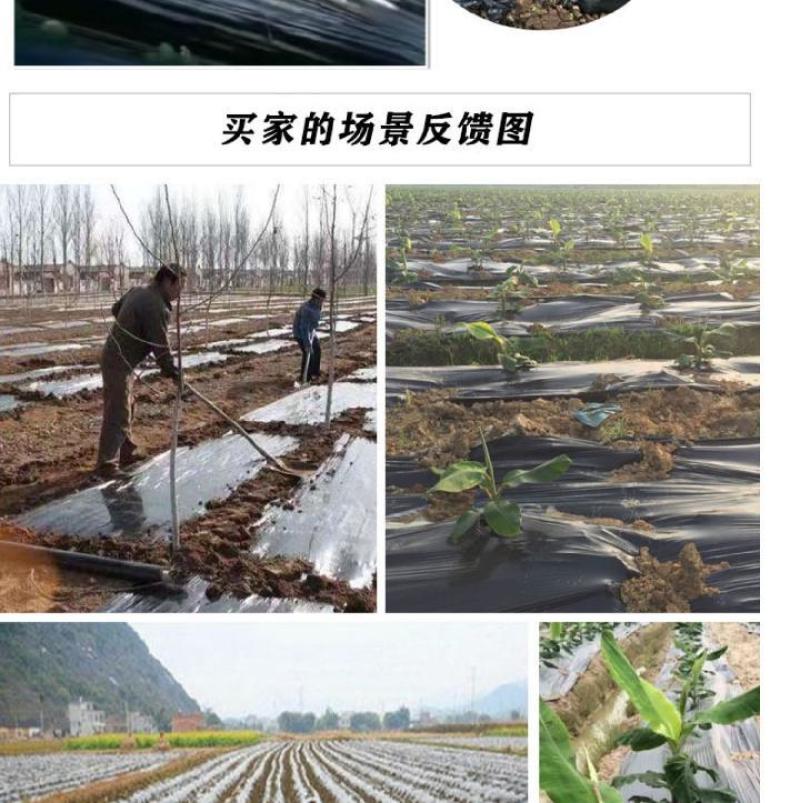 黑地膜除草果园农用地膜蔬菜大棚塑料薄膜保温膜防草膜包邮