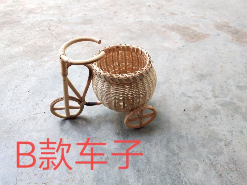 纯手工竹制品竹编水果篮竹编花瓶晾晒干货簸箕圆形米捞摆件