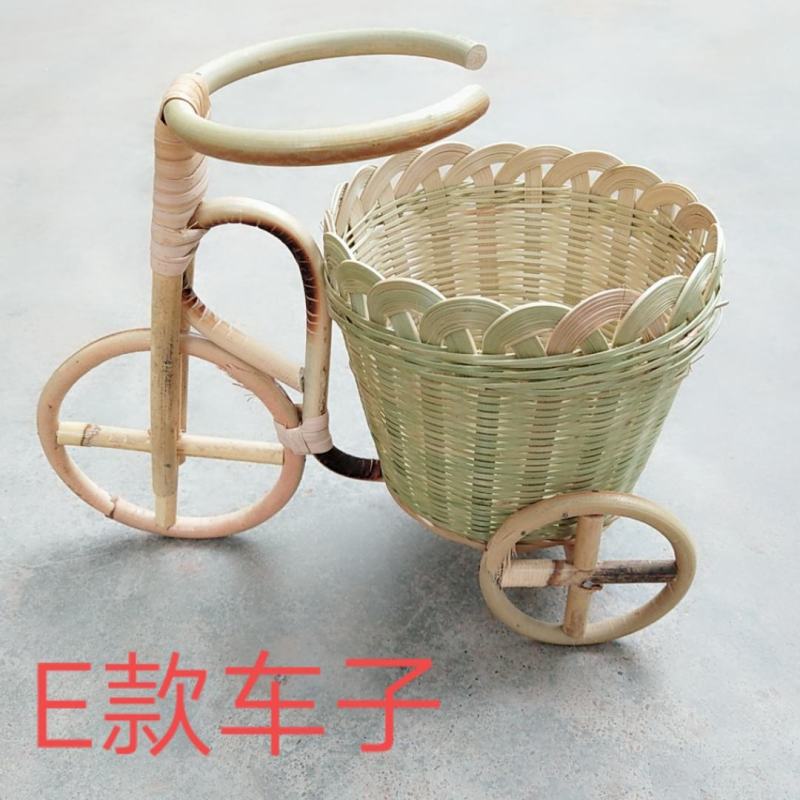 纯手工竹制品竹编水果篮竹编花瓶晾晒干货簸箕圆形米捞摆件
