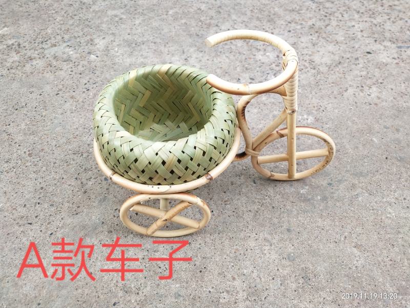 纯手工竹制品竹编水果篮竹编花瓶晾晒干货簸箕圆形米捞摆件