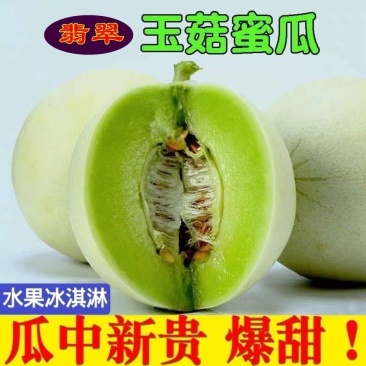 现摘玉菇甜瓜10斤香瓜新鲜包邮绿肉糯甜冰淇淋白兰瓜蜜瓜