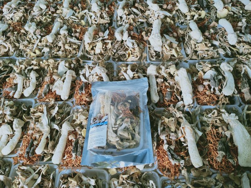 七彩菌汤包云南野生菌特产羊肚菌营养菌菇包煲汤食材菌类干货