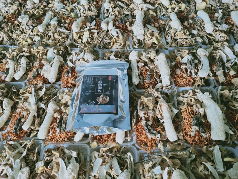 七彩菌汤包云南野生菌特产羊肚菌营养菌菇包煲汤食材菌类干货