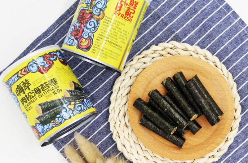 一件代发嗨萃肉松海苔蛋卷夹心脆儿童孕妇网红休闲零食即食