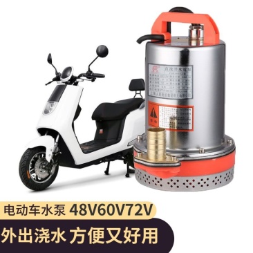 12V24V48伏60直流电瓶车电带动打水1寸农用