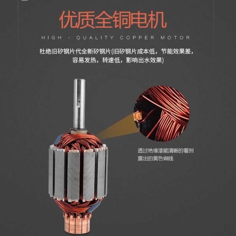 12V24V48伏60直流电瓶车电带动打水1寸农用