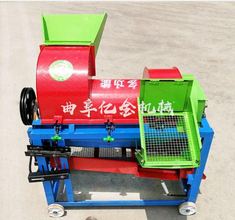 玉米脱粒机全喂入式稻麦脱粒机农用打谷机水稻高粱大豆打粒机