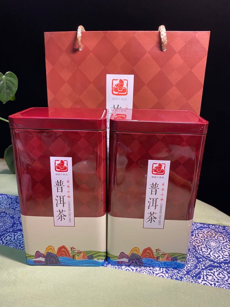普洱熟茶特级散料500克特价:68元送茶盒一套厂家直
