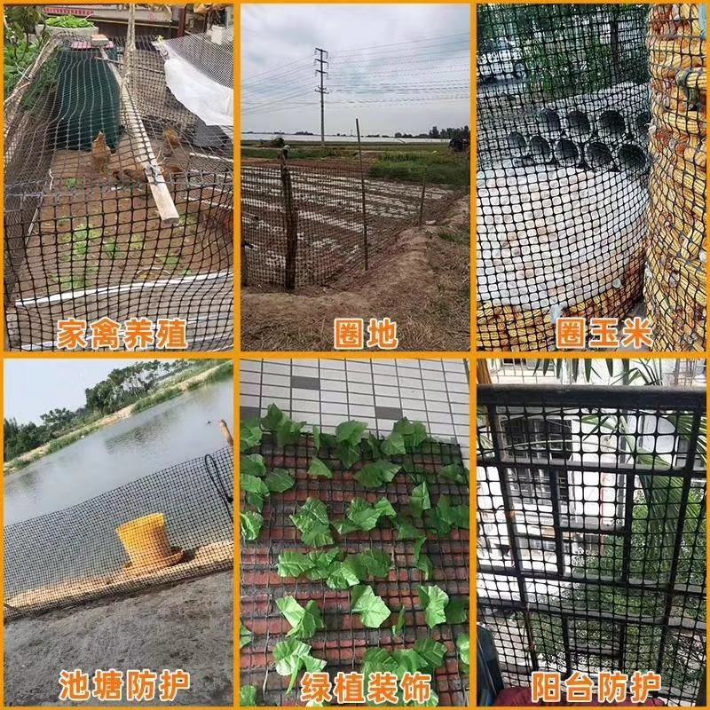 特厚塑料养殖网围栏网养鸡网鱼塘围网果园围网圈地圈山拦鸡网