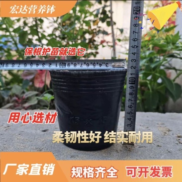 营养钵育苗杯塑料黑色育苗盆育苗袋加厚营养袋树苗杯育苗盆