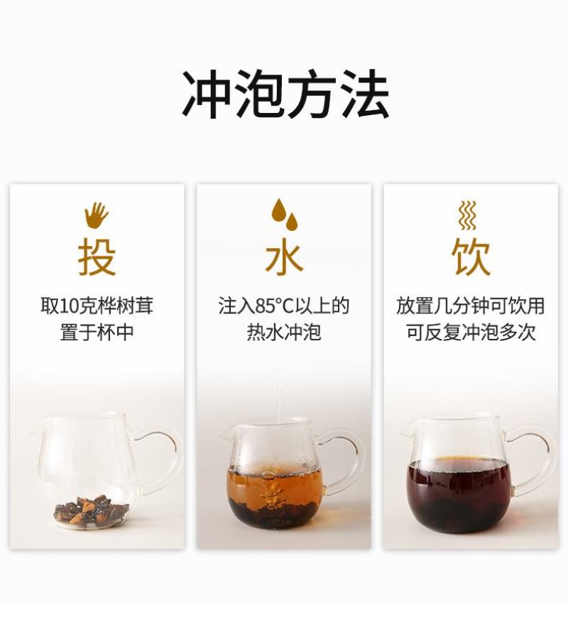 桦树茸250g东北特产长白山野生大个白桦茸桦褐孔菌