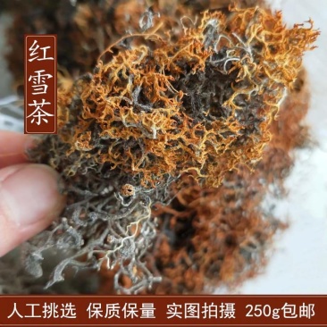 西藏野生红雪茶金丝茶鹿心红雪茶正品250g无硫新货