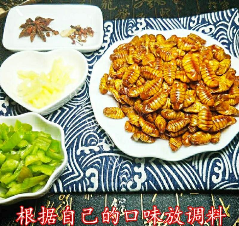 东北金丝蚕蛹原汁原味好吃不贵（5斤1件包邮）