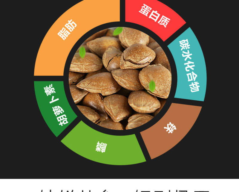 涿峰开口杏核坚果薄壳杏仁零食手剥开口杏核小白杏包邮